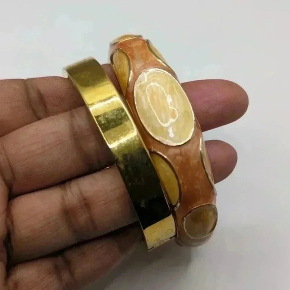 Peach pink bundle 4 necklaces, 2 bracelets, 1 pair earrings some NWT J Crew - Picture 12 of 12